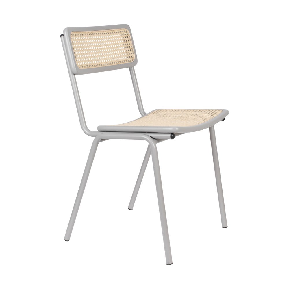 E-shop Sivé ratanové jedálenské stoličky v súprave 2 ks Jort - Zuiver