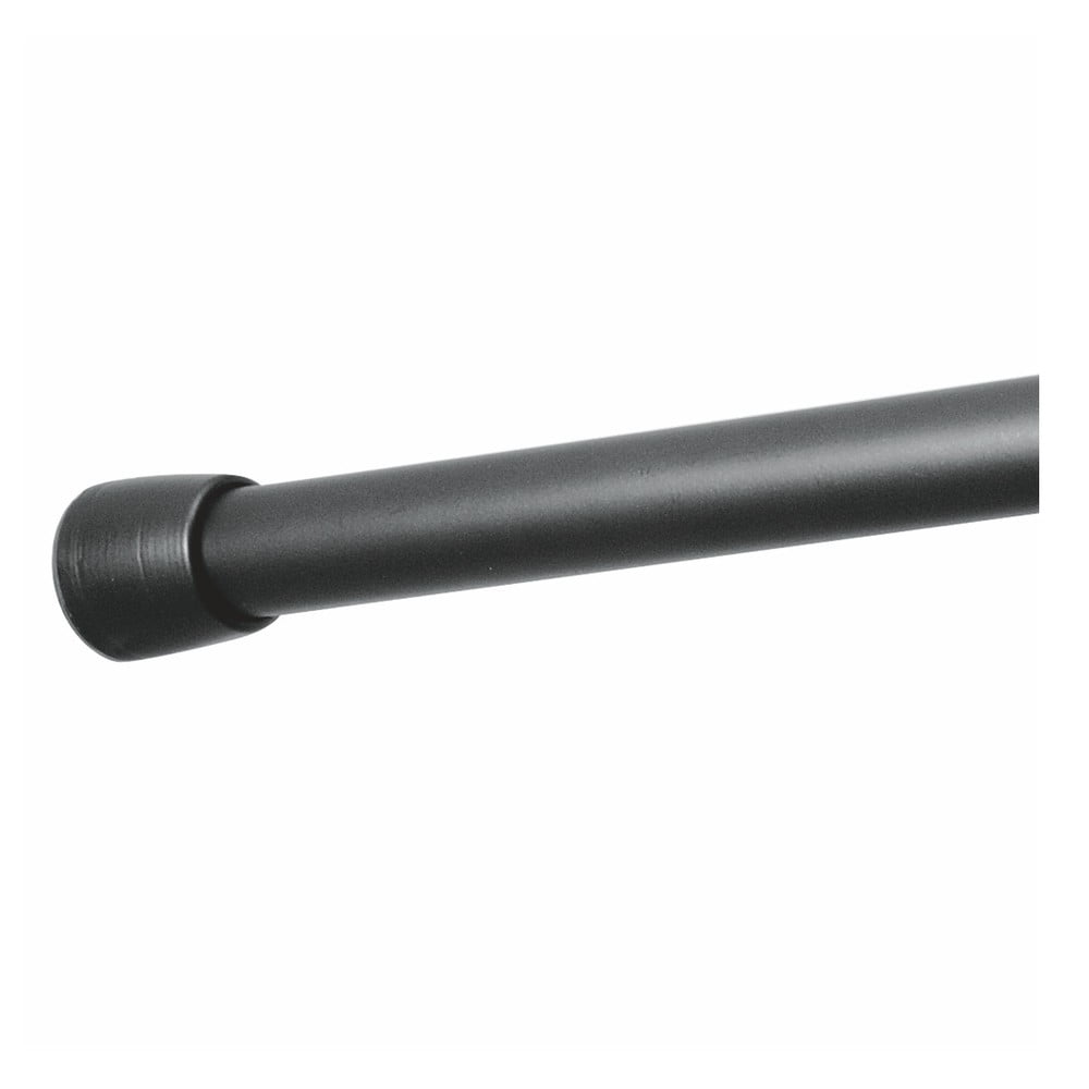 E-shop Čierna tyč na sprchový záves s nastaviteľnou dĺžkou InterDesign Cameo, 198 - 275 cm