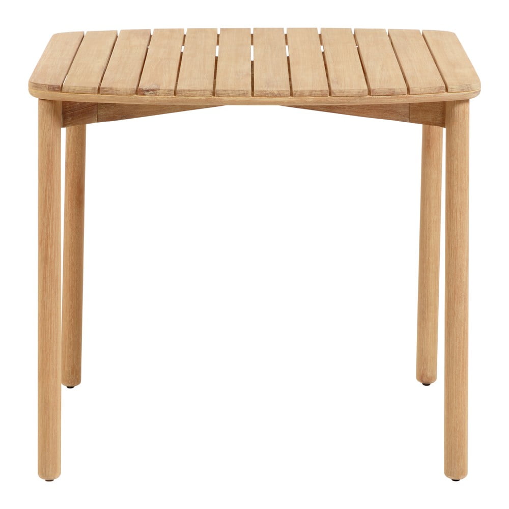 E-shop Záhradný jedálenský stôl z eukalyptového dreva Kave Home Sheryl, 90 x 90 cm