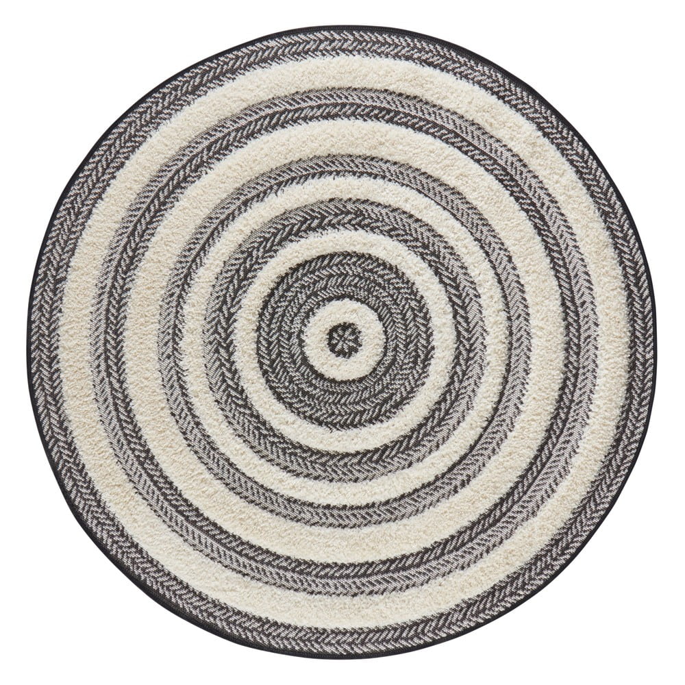 E-shop Sivo-biely koberec Mint Rugs Handira Circle, ⌀ 160 cm