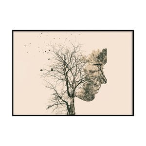 Plagát DecoKing Girl Silhouette Tree, 100 x 70 cm