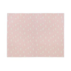 Ružový detský bavlnený ručne vyrobený koberec Naf Naf Clouds, 160 × 120 cm