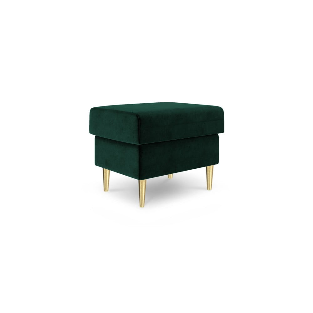 Obrázok Zelený puf Mazzini Sofas Muguet, 60 × 45 cm