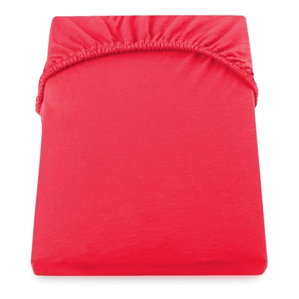 E-shop Červená elastická plachta DecoKing Nephrite Red, 220/240 x 220 cm