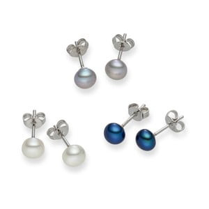 Sada 3 perlových náušníc Nova Pearls Copenhagen Genevieve