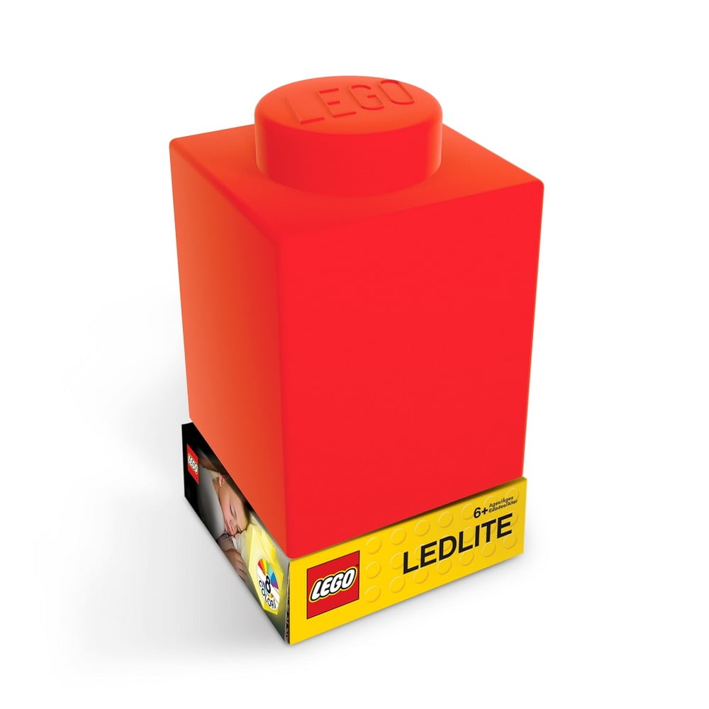 Obrázok Červené silikónové nočné svetielko LEGO® Classic Brick