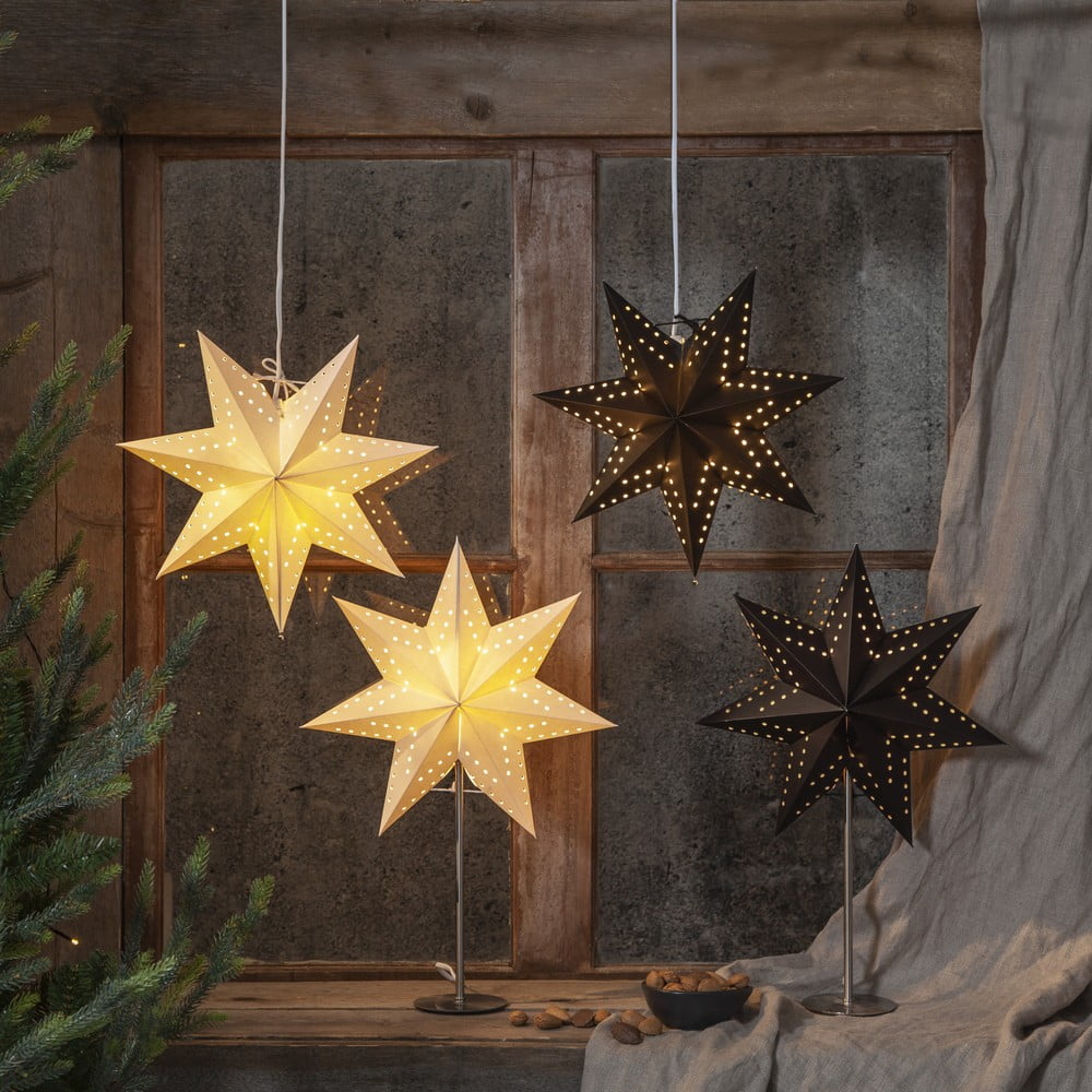 E-shop Čierna vianočná svetelná dekorácia Bobo - Star Trading