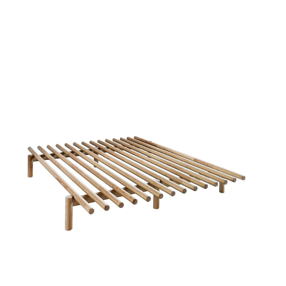 E-shop Dvojlôžková posteľ z borovicového dreva Karup Design Pace Natural, 140 x 200 cm