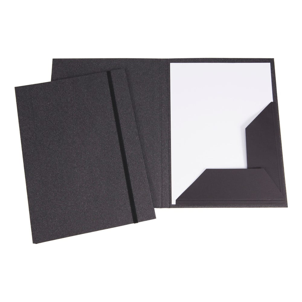 Sivá obálka na dokumenty s elastickým zapínaním Bigso, veľkosť A4