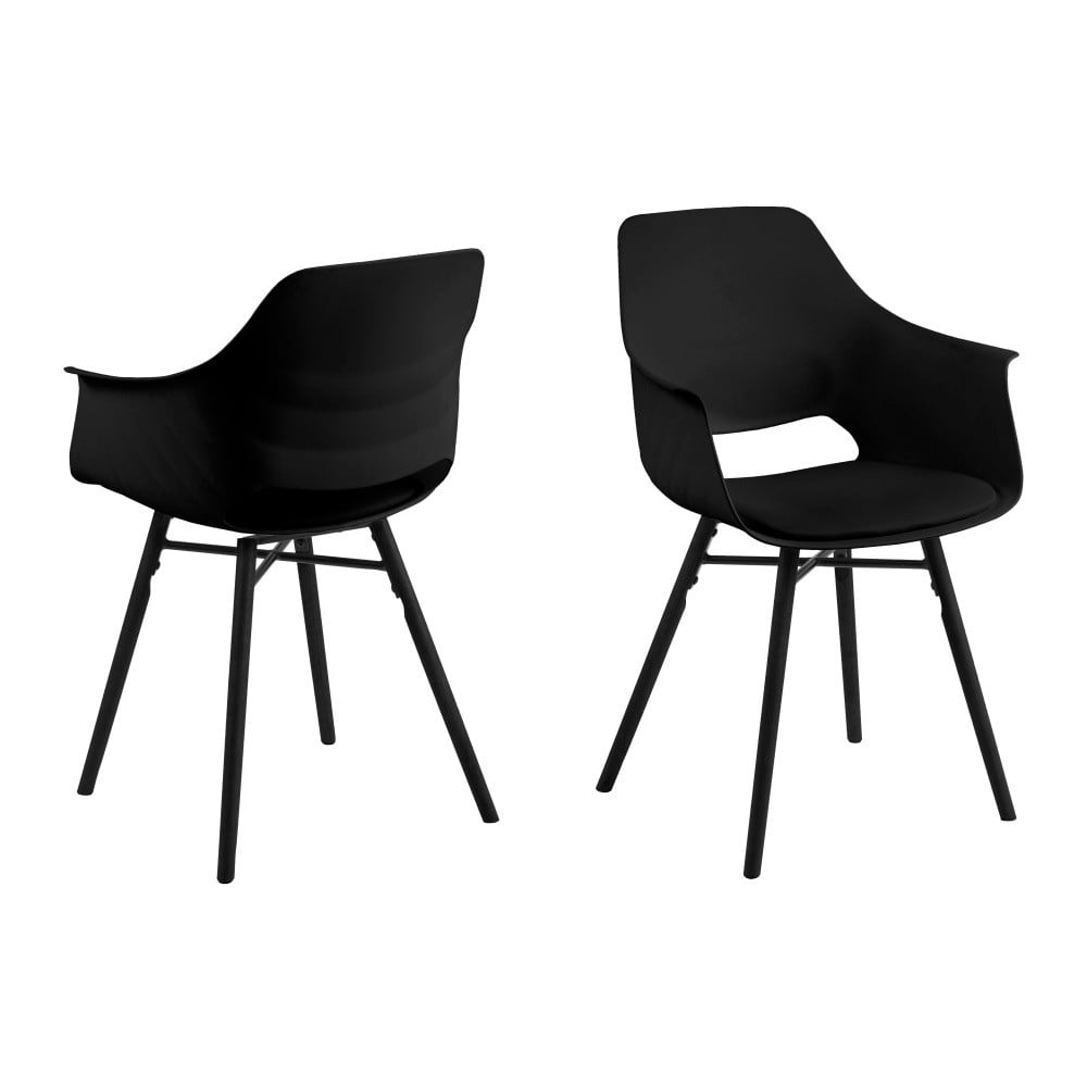 Obrázok Sada 2 čiernych jedálenských stoličiek Actona Ramona Dining Set Total Black