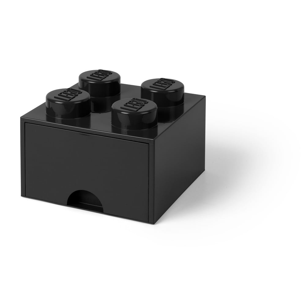 E-shop Čierny úložný box štvorec LEGO®