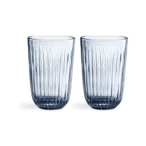 Sada 2 modrých sklenených pohárov Kähler Design Hammershoi, 330 ml