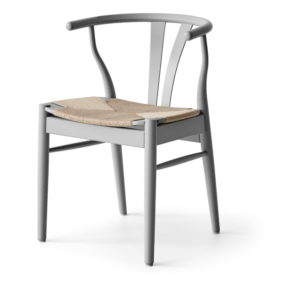 E-shop Svetlosivá jedálenská stolička z bukového dreva Findahl by Hammel Freja