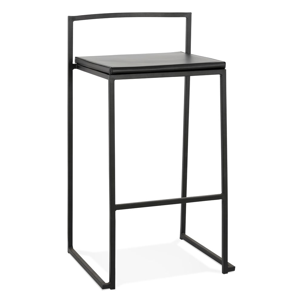 E-shop Čierna barová stolička Kokoon Caro Mini, výška sedenia 65 cm