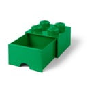 Zelený úložný box so zásuvkou LEGO®