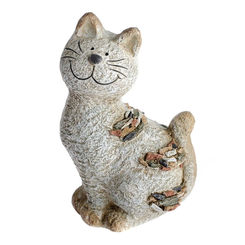 Obrázok Záhradná dekorácia Dakls Garden Deco Cat With Stones, výška 28,5 cm