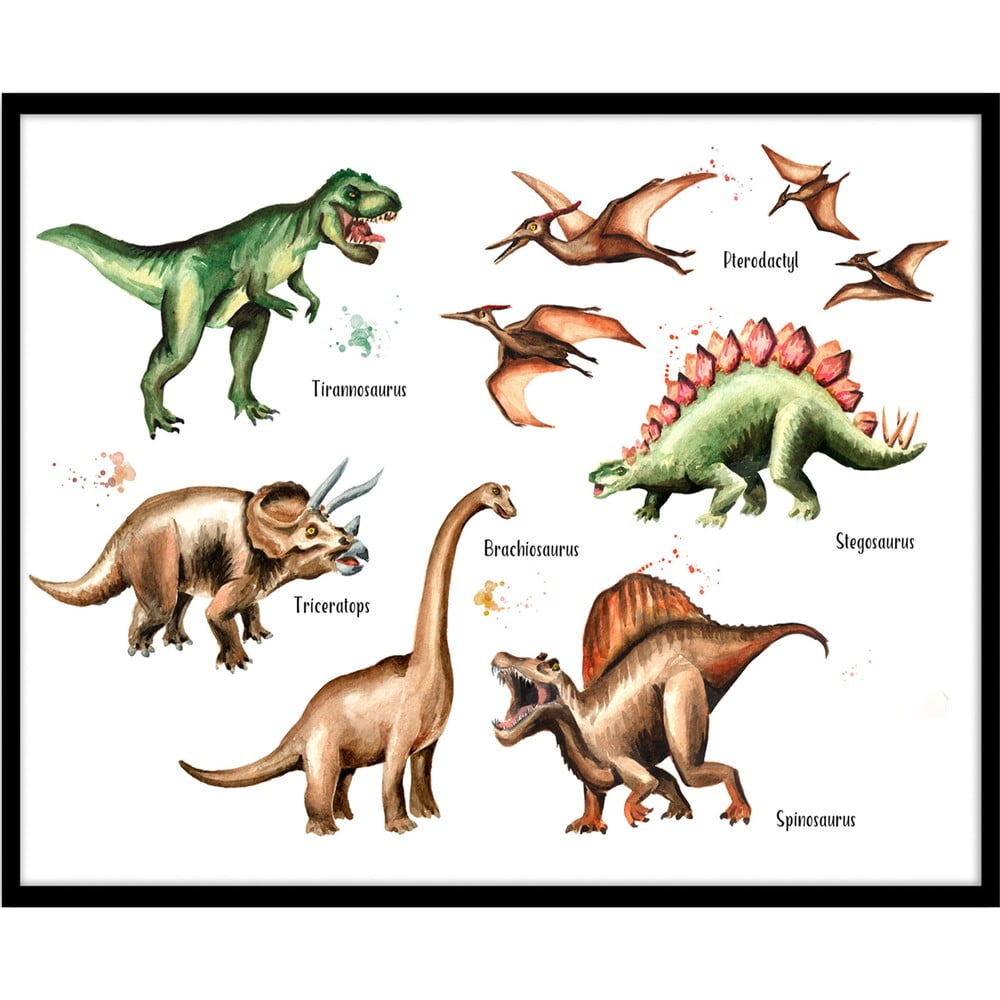 E-shop Detský plagát Styler Artbox Dinosaur, 50 x 70 cm