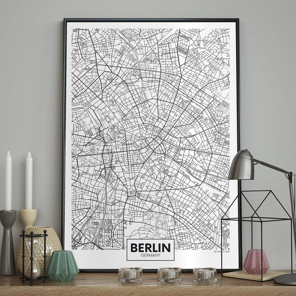 Obrázok Nástenný obraz MAP/BERLIN, 70 x 100 cm