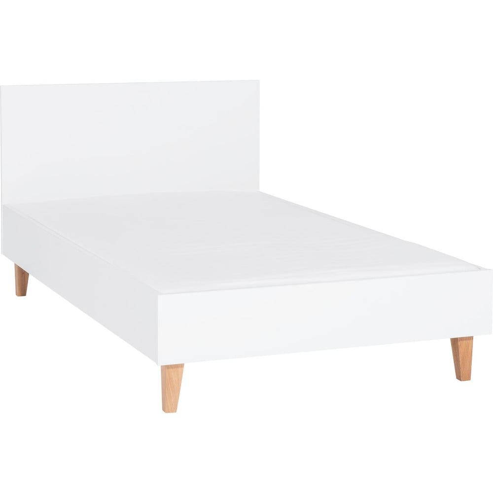 E-shop Biela jednolôžková posteľ Vox Concept, 120 × 200 cm
