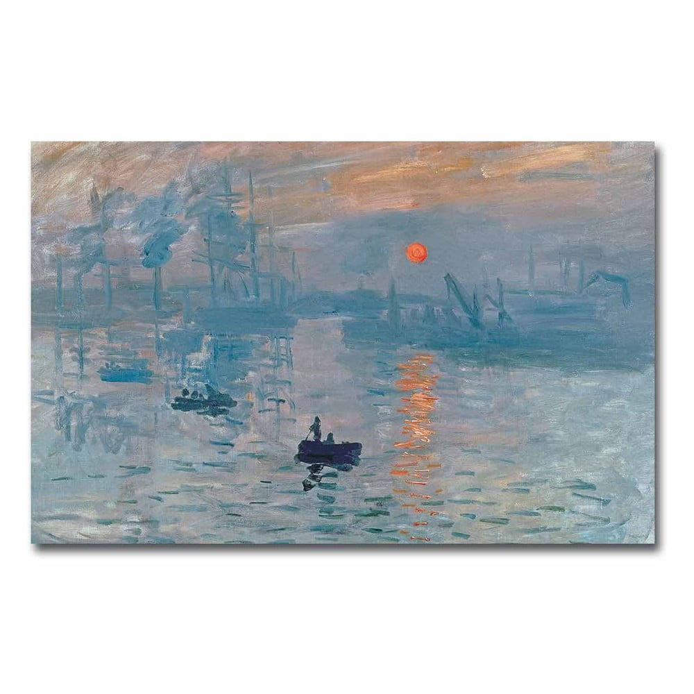 Obrázok Nástenná reprodukcia na plátne Claude Monet Sunrise, 70 × 45 cm