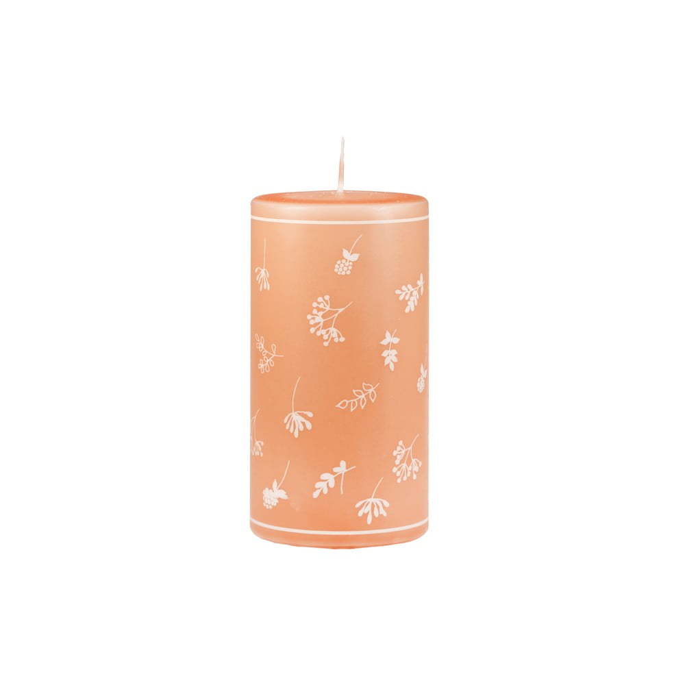 E-shop Oranžová sviečka Unipar Fleur, doba horenia 87 h