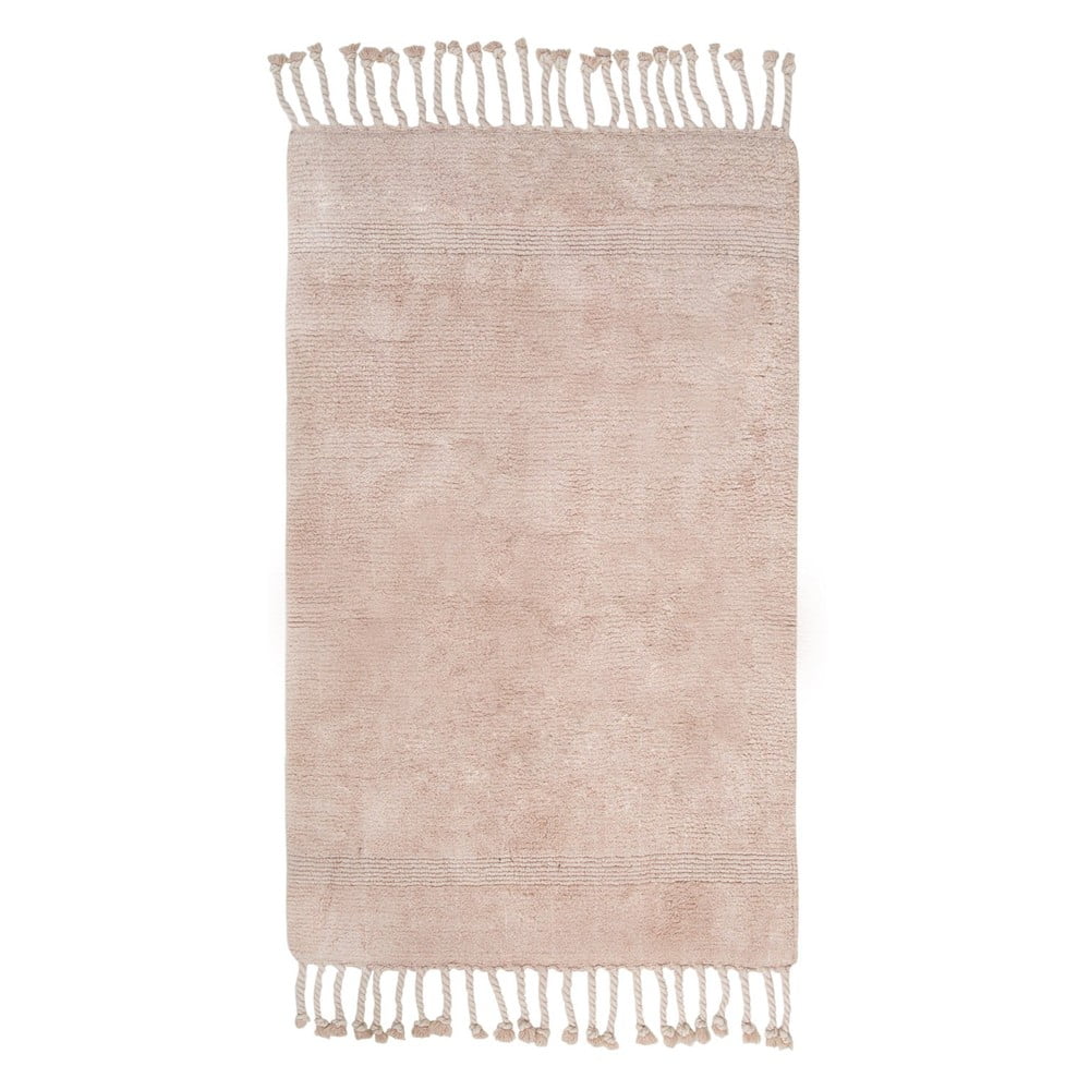 E-shop Ružová bavlnená kúpeľňová predložka Foutastic Paloma, 70 x 110 cm