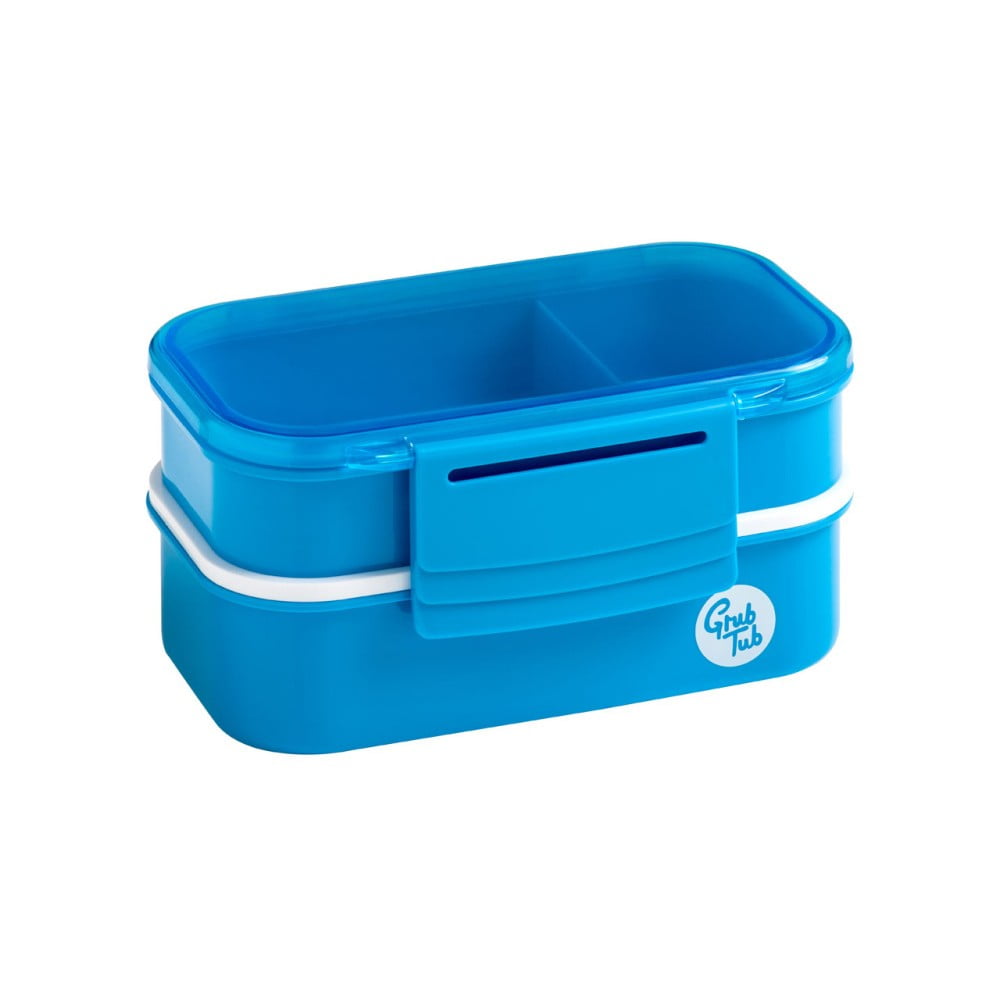 Set 2 modrých desiatových boxov Premier Housewares Grub Tub, 13,5 × 10 cm