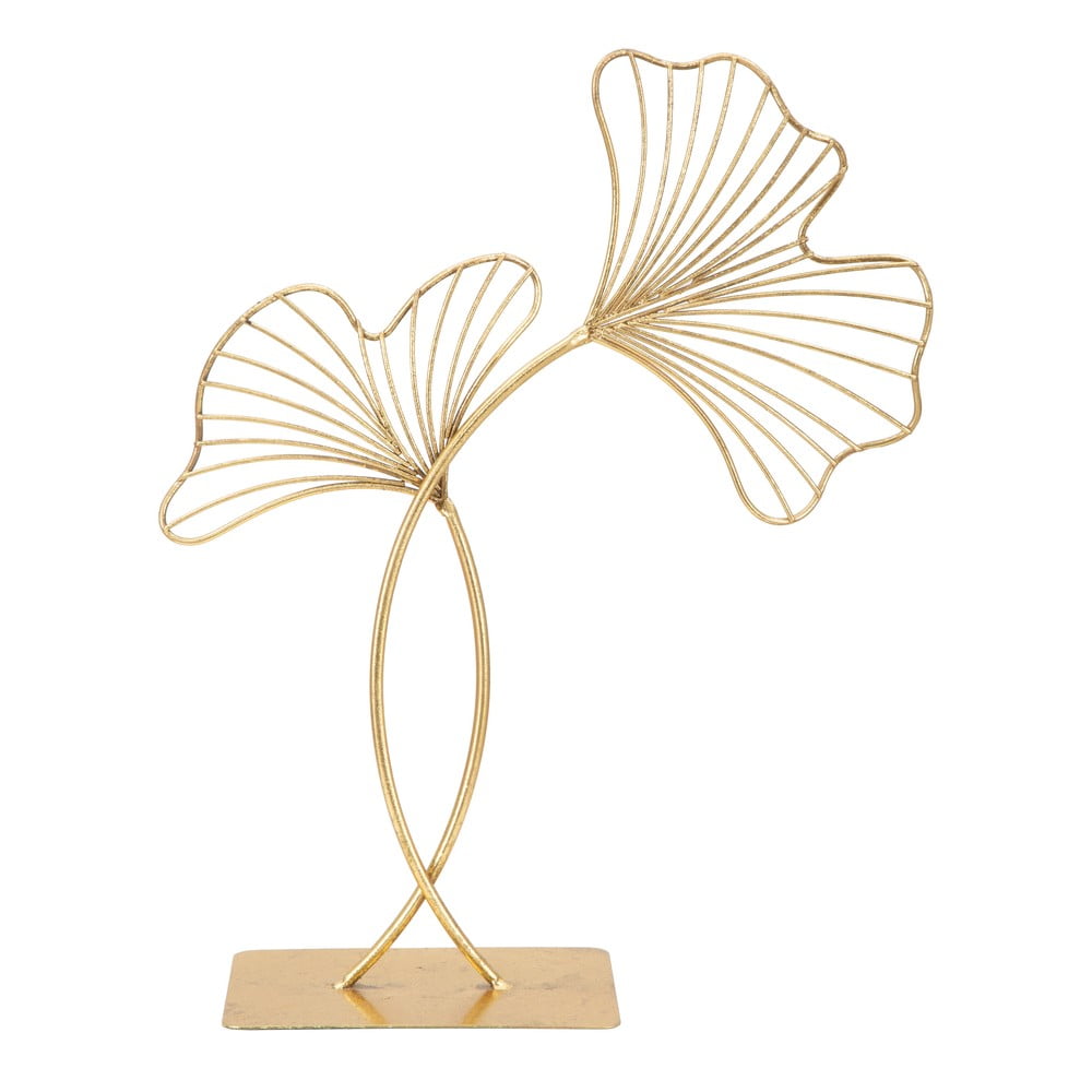 E-shop Dekorácia v zlatej farbe Mauro Ferretti Leaf Glam, výška 44 cm