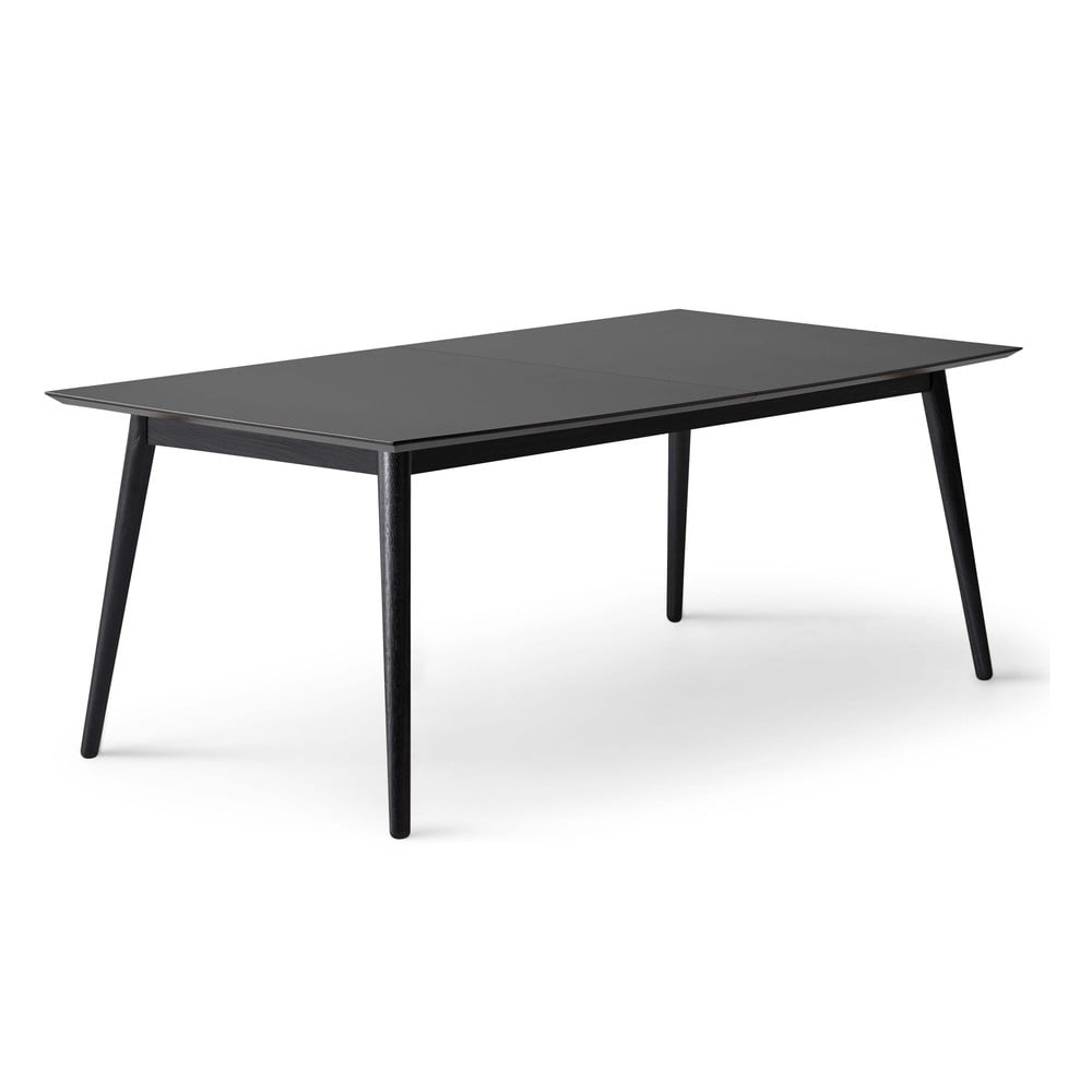 Čierny rozkladací jedálenský stôl s čiernou doskou 100x210 cm Meza – Hammel Furniture