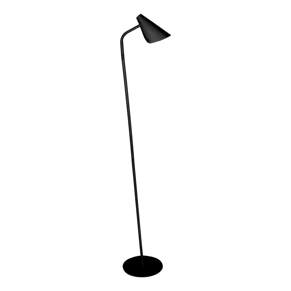 E-shop Čierna stojacia lampa SULION Lisboa, výška 150 cm