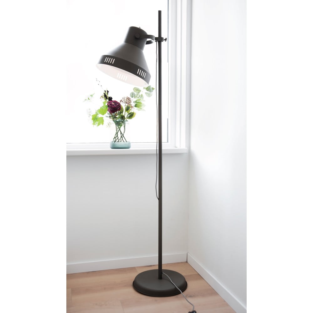 Obrázok Čierna stojacia lampa Leitmotiv Tuned Iron, výška 180 cm