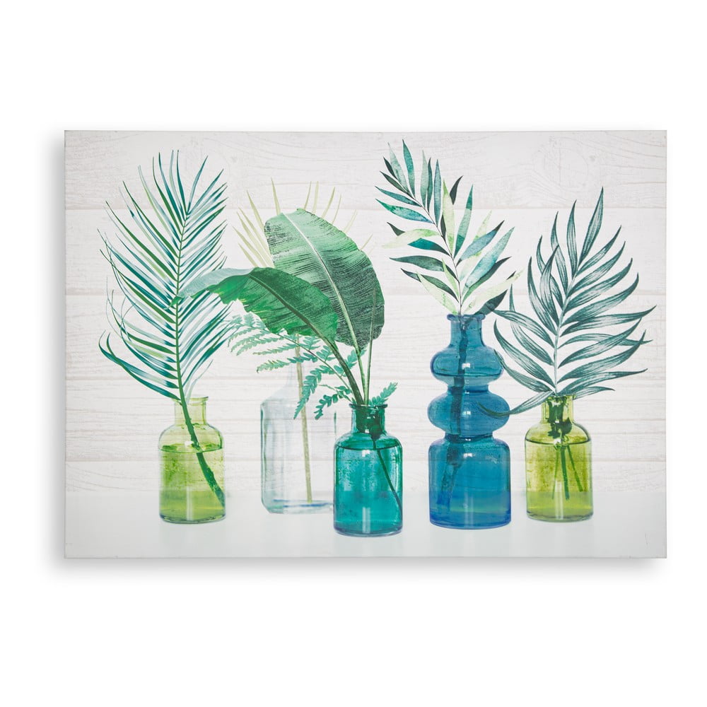 E-shop Nástenný obraz Art for the home Tropical Palm Bottles, 70 x 50 cm