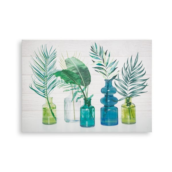 Nástenný obraz Art for the home Tropical Palm Bottles, 70 x 50 cm