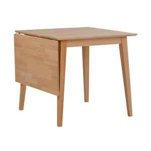Prírodný sklápací dubový jedálenský stôl Folke Mimi, dĺžka 80-125 cm