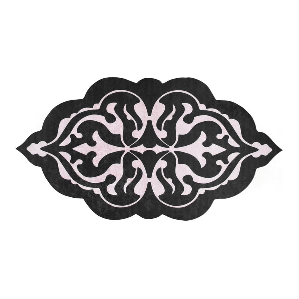 E-shop Odolný koberec Vitaus Kalissa Siyah, 60 × 100 cm