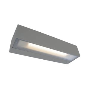 Sivé nástenné svietidlo SULION Tisa, 22 × 6,9 cm