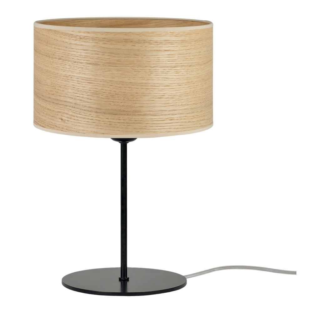 E-shop Béžová stolová lampa z prírodnej dyhy Sotto Luce Tsuru S, ⌀ 25 cm