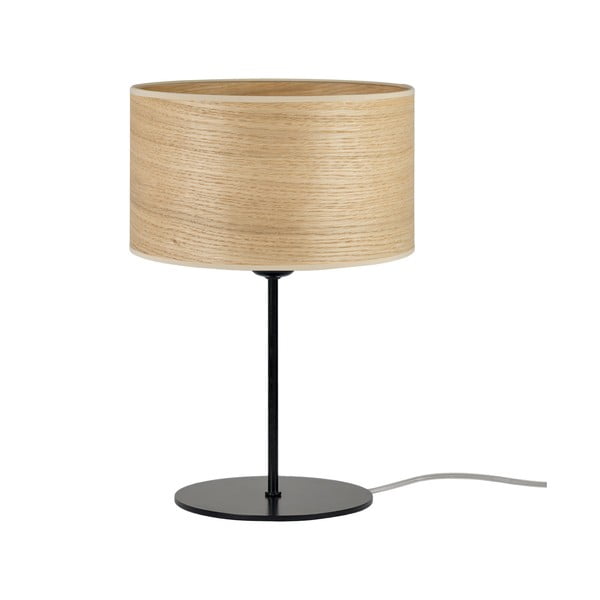 Béžová stolová lampa z prírodnej dyhy Sotto Luce Tsuru S, ⌀ 25 cm