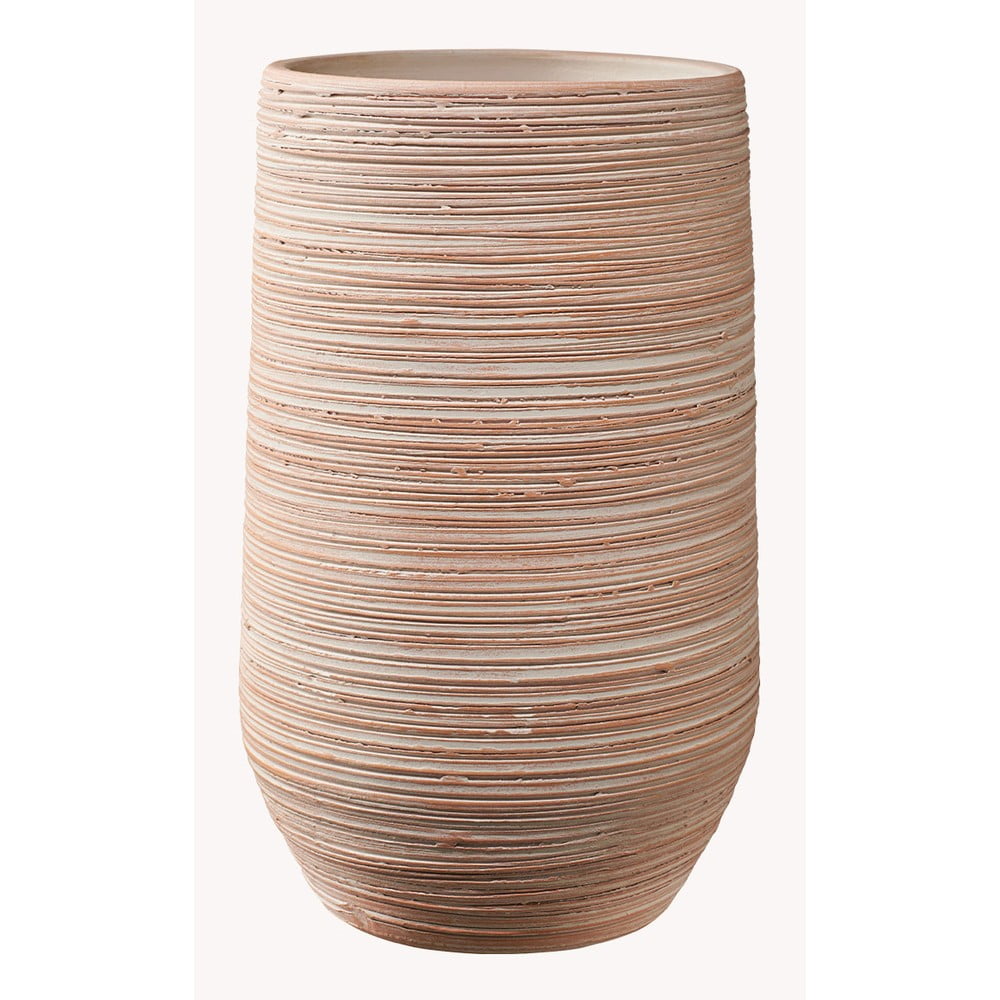 E-shop Oranžová keramická váza Big pots Ravenna, výška 30 cm