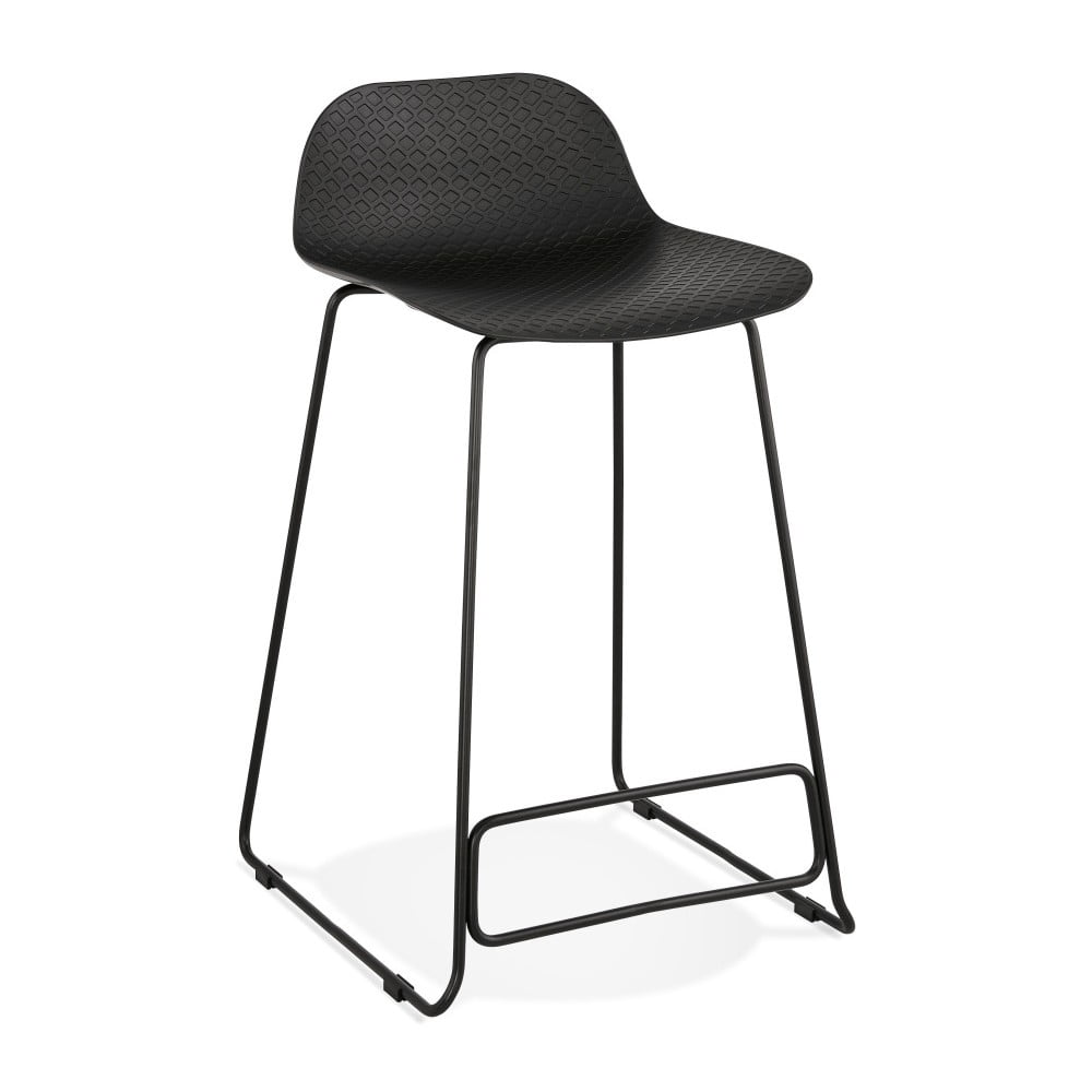 E-shop Čierna barová stolička Kokoon Slade, výška 85 cm