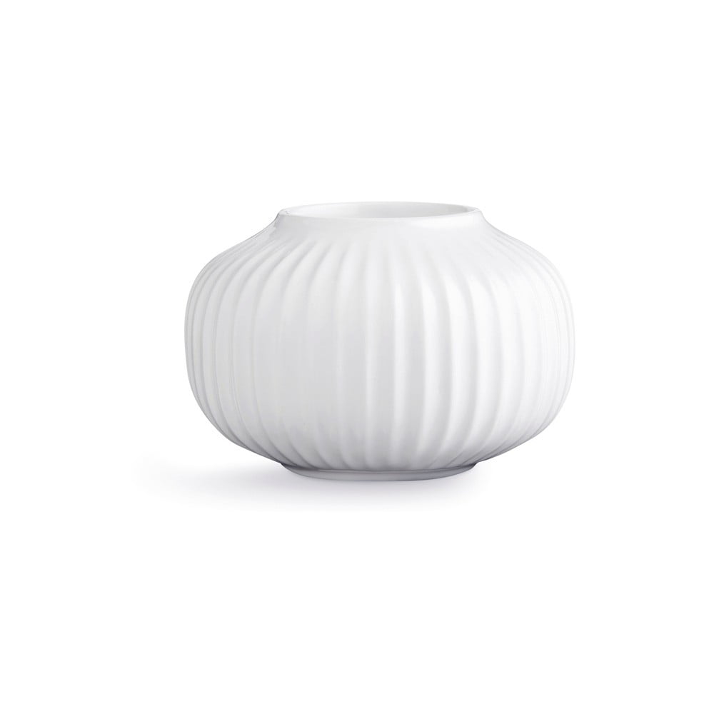 E-shop Biely porcelánový svietnik na čajové sviečky Kähler Design Hammershoi, ⌀ 10 cm