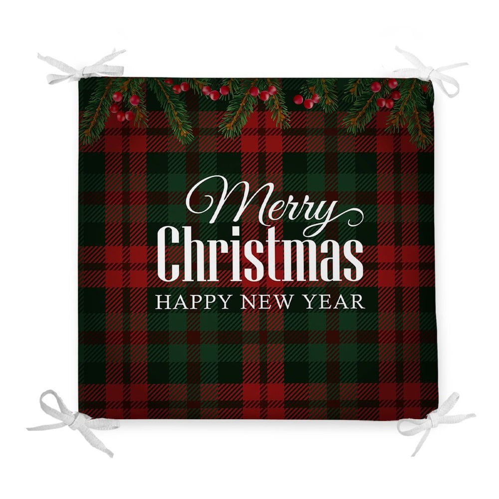 E-shop Vianočný sedák s prímesou bavlny Minimalist Cushion Covers Tartan, 42 x 42 cm