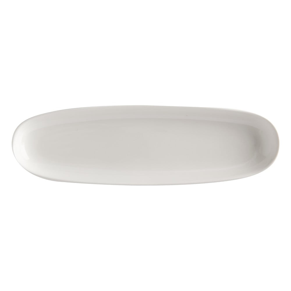 E-shop Biely porcelánový servírovací tanier Maxwell & Williams Basic, 30 x 9 cm
