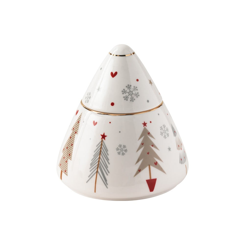 E-shop Porcelánová cukornička s vianočným motívom Brandani Fiocco, ⌀ 10,5 cm