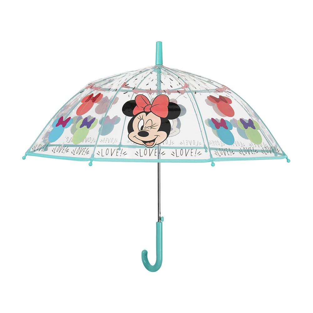 Obrázok Transparentný detský dáždnik odolný proti vetru Ambiance Disney Minnie, ⌀ 74 cm