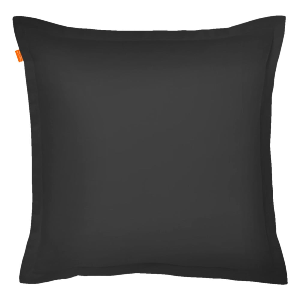 Čierna obliečka na  vankúš HF Living Basic, 60 x 60 cm