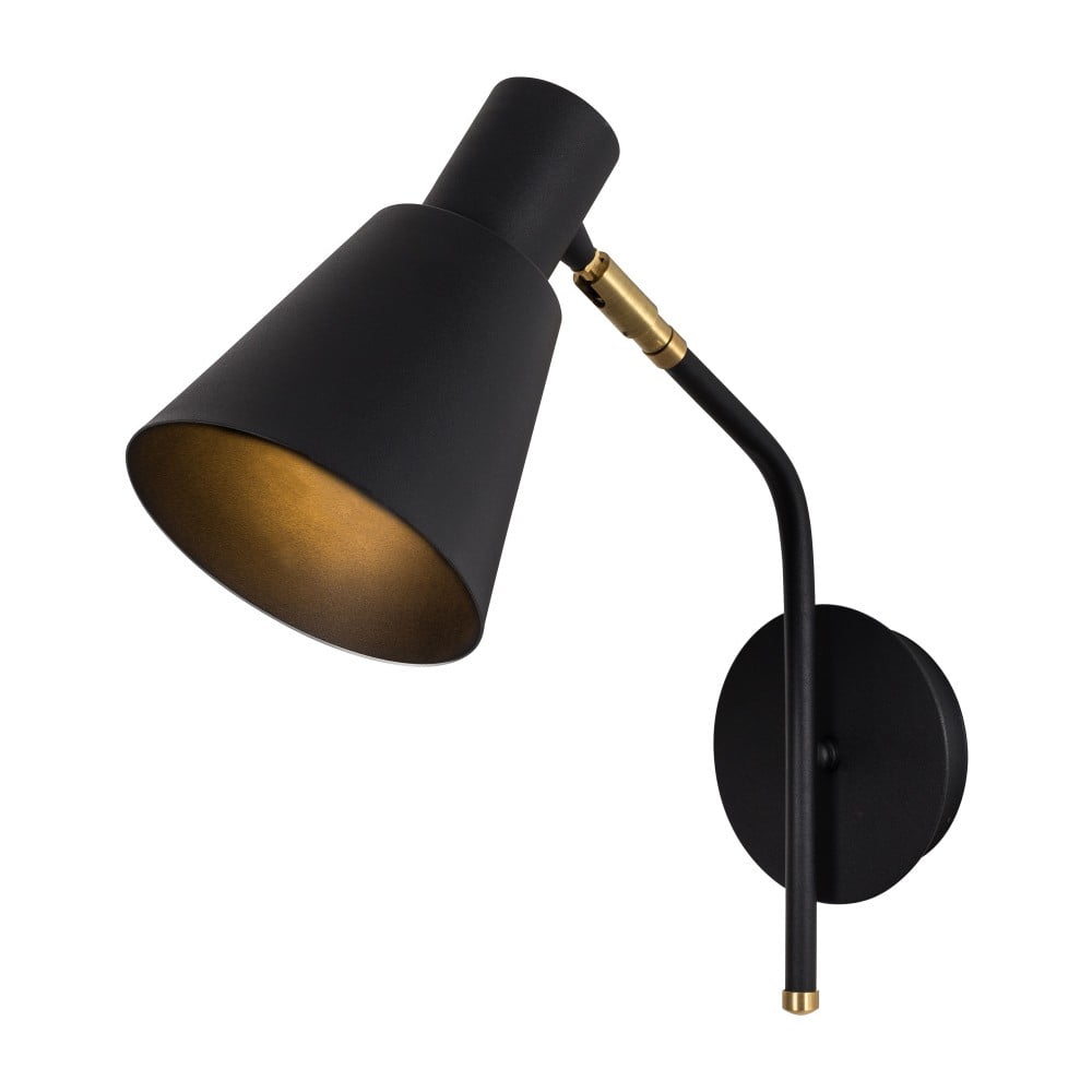 Čierne nástenné svietidlo Xilof Wall Lamp Tanaro