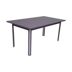 Fialovomodrý záhradný kovový jedálenský stôl Fermob Costa, 160 × 80 cm