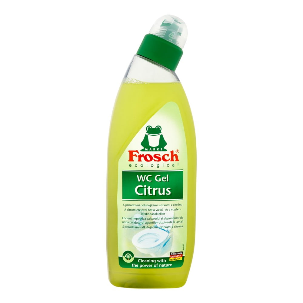 E-shop Gél na toalety s vôňou citrónu Frosch, 750 ml