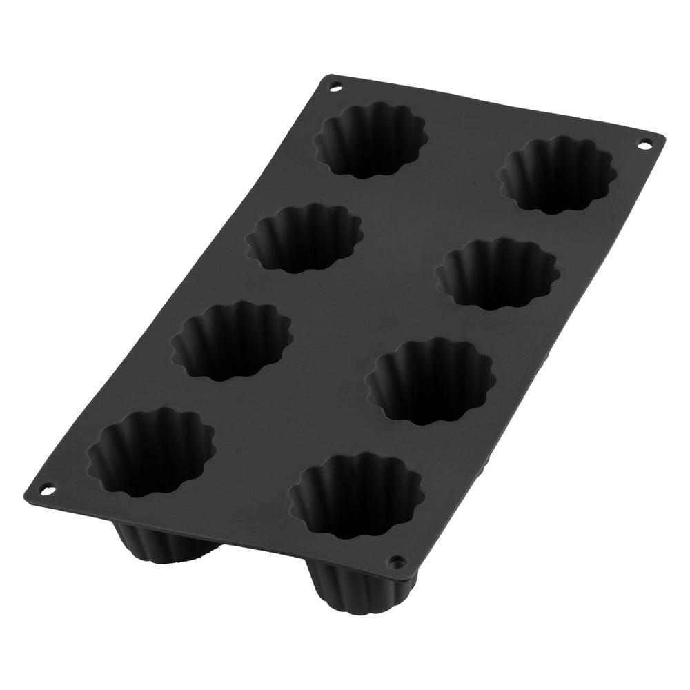 E-shop Čierna silikónová forma na 8 mini báboviek Lékué